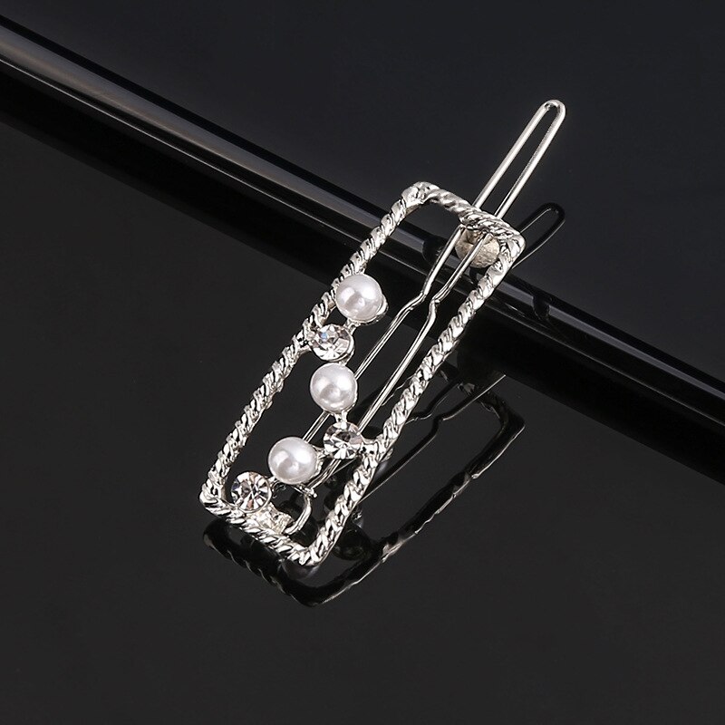 Presentes de cabelo de pérolas padrão geométrico, acessórios de cabelo para meninas, presente, 1 peça: 12