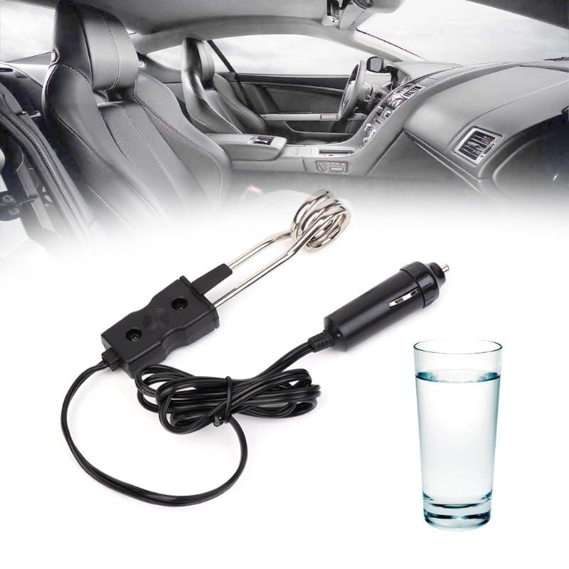 Calentador de agua hervida eléctrico portátil para coche, dispositivo de inmersión de té para Camping y Picnic, 24V, novedad de