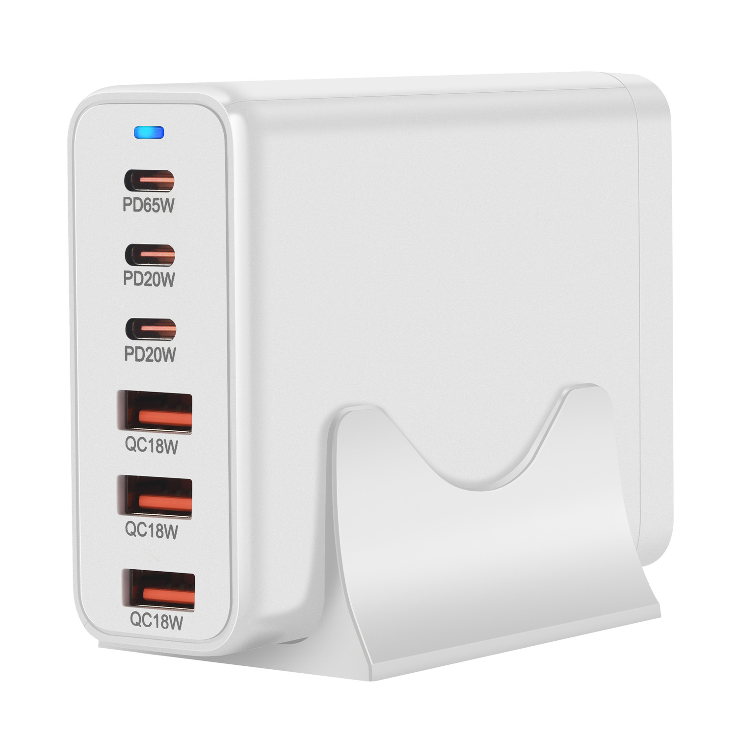 120w 200w gan oplader 6 poorten usb type c pd oplader snellader 3.0 usb type c snellader mobiele telefoon usb oplader