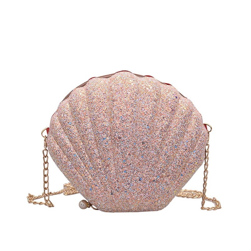 PC Pailletten Shell Schulter Taschen Frauen Wilden Umhängetasche Damen Casual Kette Student Handtasche bolsas de mujer Kreuz Körper a4