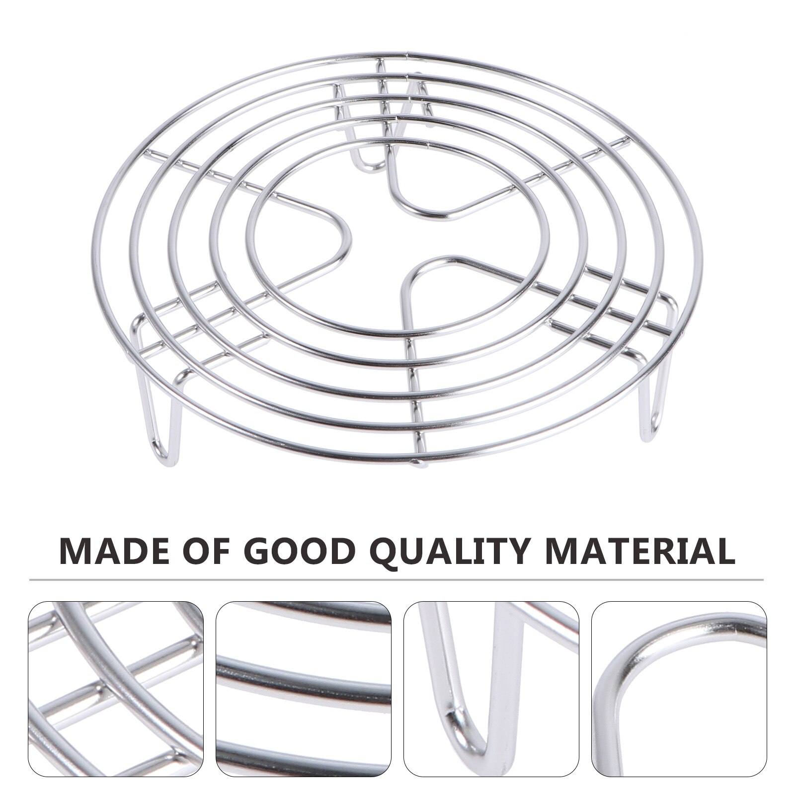 Roestvrij Staal Stoomboot Rack Multi-purpose Ronde Koeling Rack Voor Stomen Kookgerei Pot Mesh Stoom Lade Keuken Accessoires