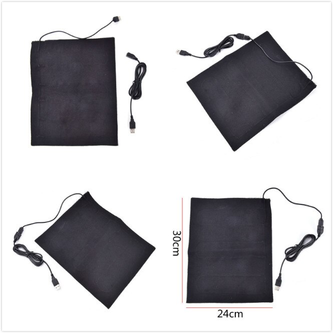 Usb-vezelverwarmer, koolstof elektrische verwarmde jas, zacht kussen, winter herenvest, verwarmende kleding, warmere pads, houden warm voor muismat
