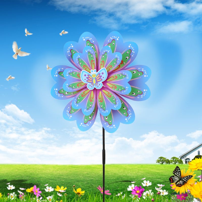 Insekt vindmølle vind spinner bi sommerfugl børn legetøj udendørs traditionelt legetøj haven fest dekoration roterende