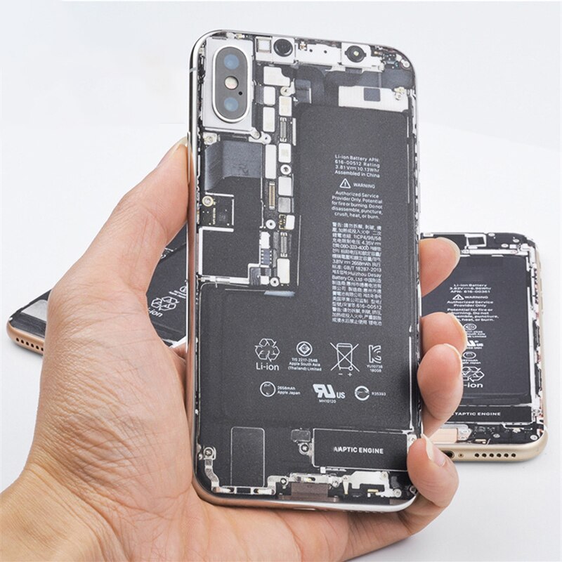 Funny Imitate Phone Repair Sticker For iPhone 6 6S 7 8 Plus Skin PVC Decal For iPhone X Xr Xs Max Durable Scratchproof Films