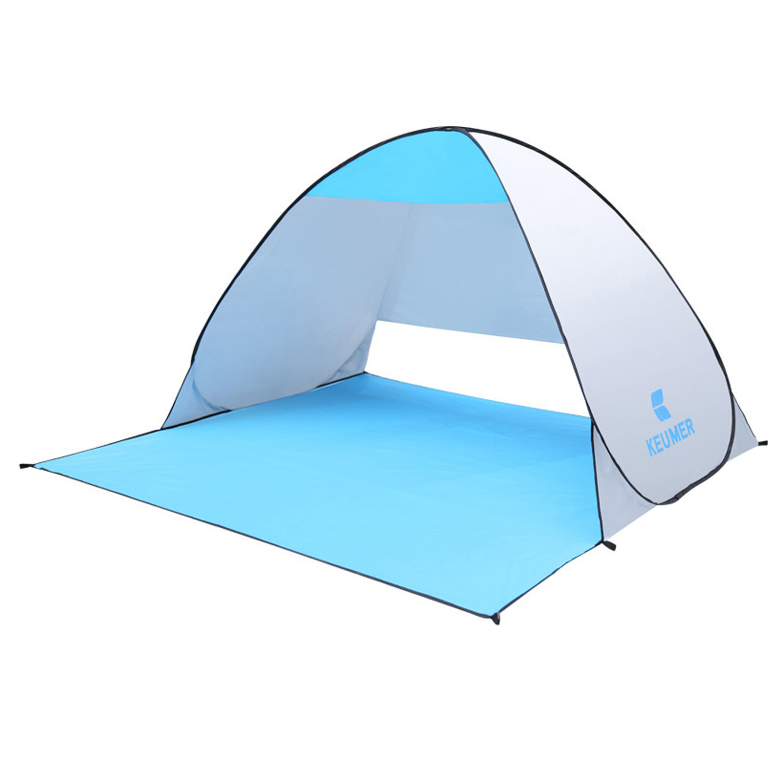 Automatisches, sofort aufbaubares strandzelt (70.9 x 59 x 43.3 cm) mit uv-schutz, ideal zum campen, angeln, wandern und picknicken.