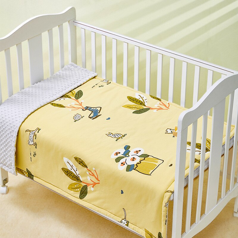 Bebê reconfortante minky dot tecido cobertor quente envoltório crianças ar condicionado colcha capa envelhecida 0-6 anos crianças beddings primavera: 2 140X100cm