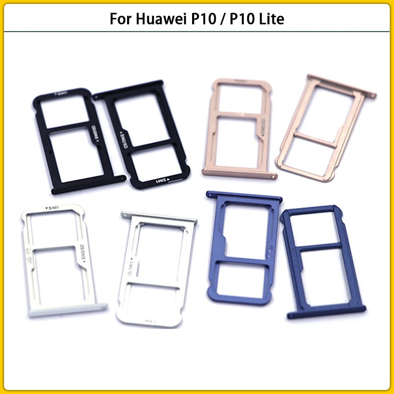 SIM Holder Slot Adapter Repair Parts For Huawei P10 / P10 Lite SIM Tray Sim Card Reader Holder Slot Connector + Card Pin