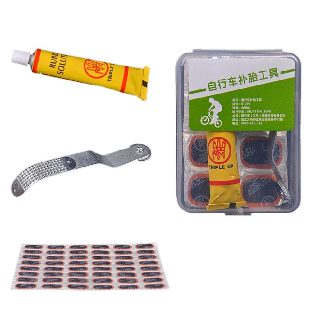 Bicycle Tire Repair Tools Kits Tire Repair Tools for Motor Bike Cycling Car Mountain Bike: Red