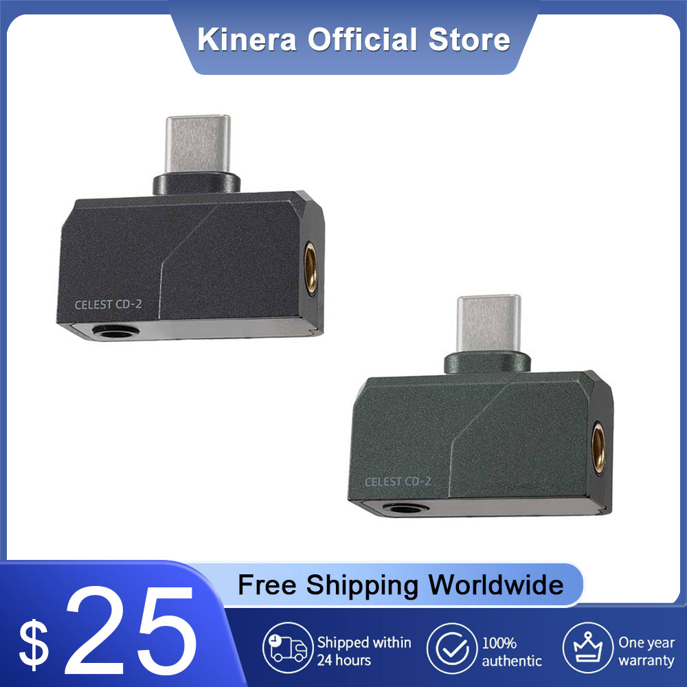 Celest CD-2 Draagbare DAC Type-C naar 3,5 mm 4,4 mm Audio HiFi Koptelefoon Decoder Hoofdtelefoonversterker voor Android iOS Mac Win10