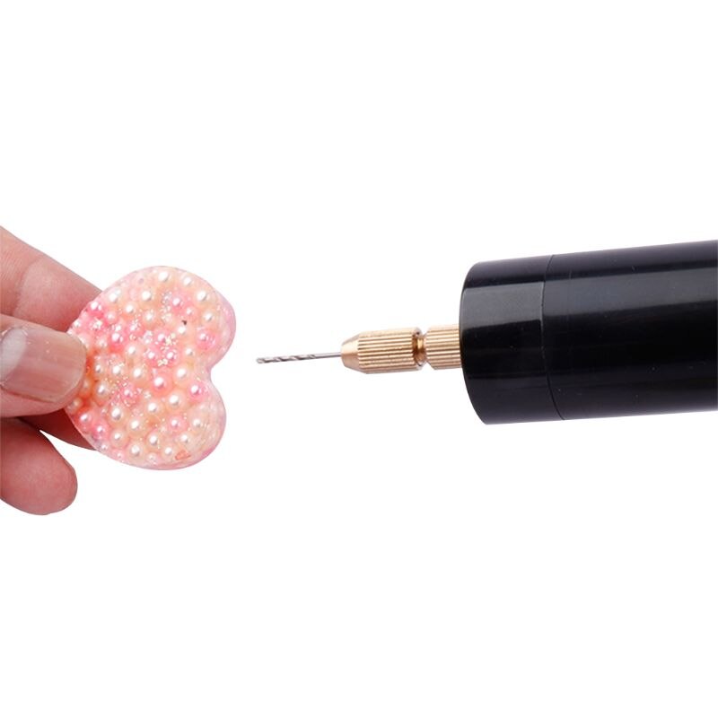 Portable Mini Electric Hand Drill Micro USB Small Drill Chuck Tools with 3pc Bits E15A