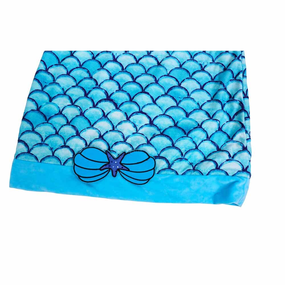 Mermaid Fish Tail Blanket Polar Fleece Wearable Portable Mermaid Blankets For Children Girl Kids On Bed Throw Plaid Blanket