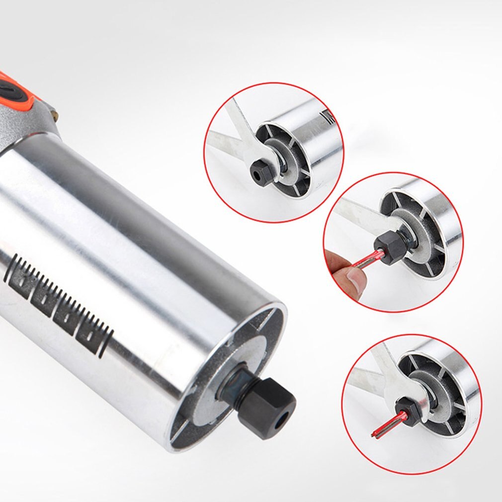 220V 1/4 850W Trim Router Edge Wood Clean Cuts Power Woodworking Tool 33000RPM trim router Lathe Live Center Taper Tool