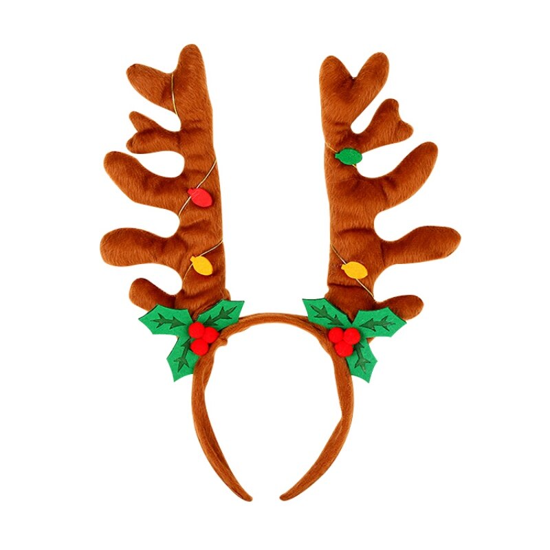 Elg hjorte horn pandebånd søde rensdyr gevirer hår bøjler accesorios navidad jul fest kostume forsyninger