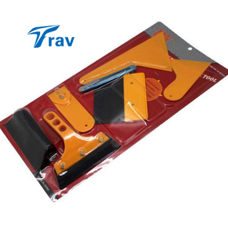 7pcs Car Window Tint Tools Kit Set Fitting For Film Tinting Scraper Application w/retail package