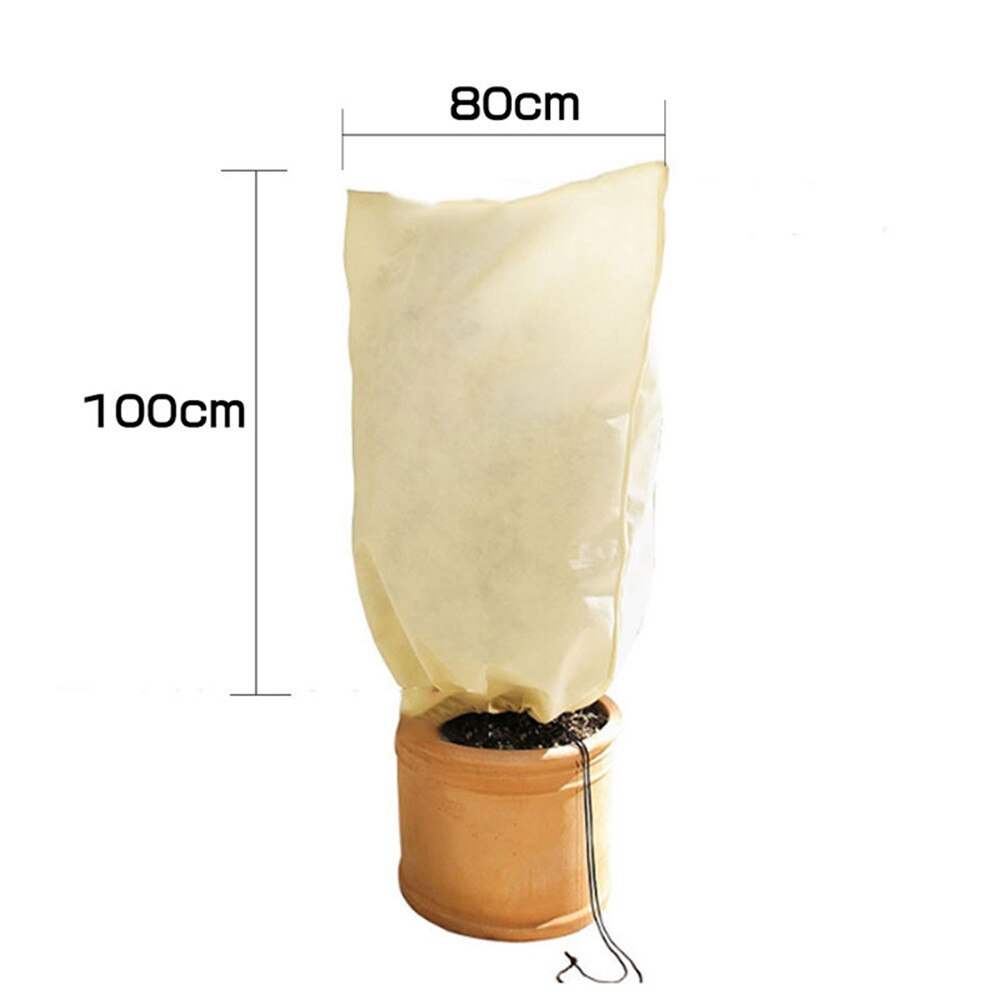 Cubierta cálida de invierno para plantas, bolsa de protección contra escarcha para árboles, plantas de jardín, árboles pequeños, novedad: 100 80cm