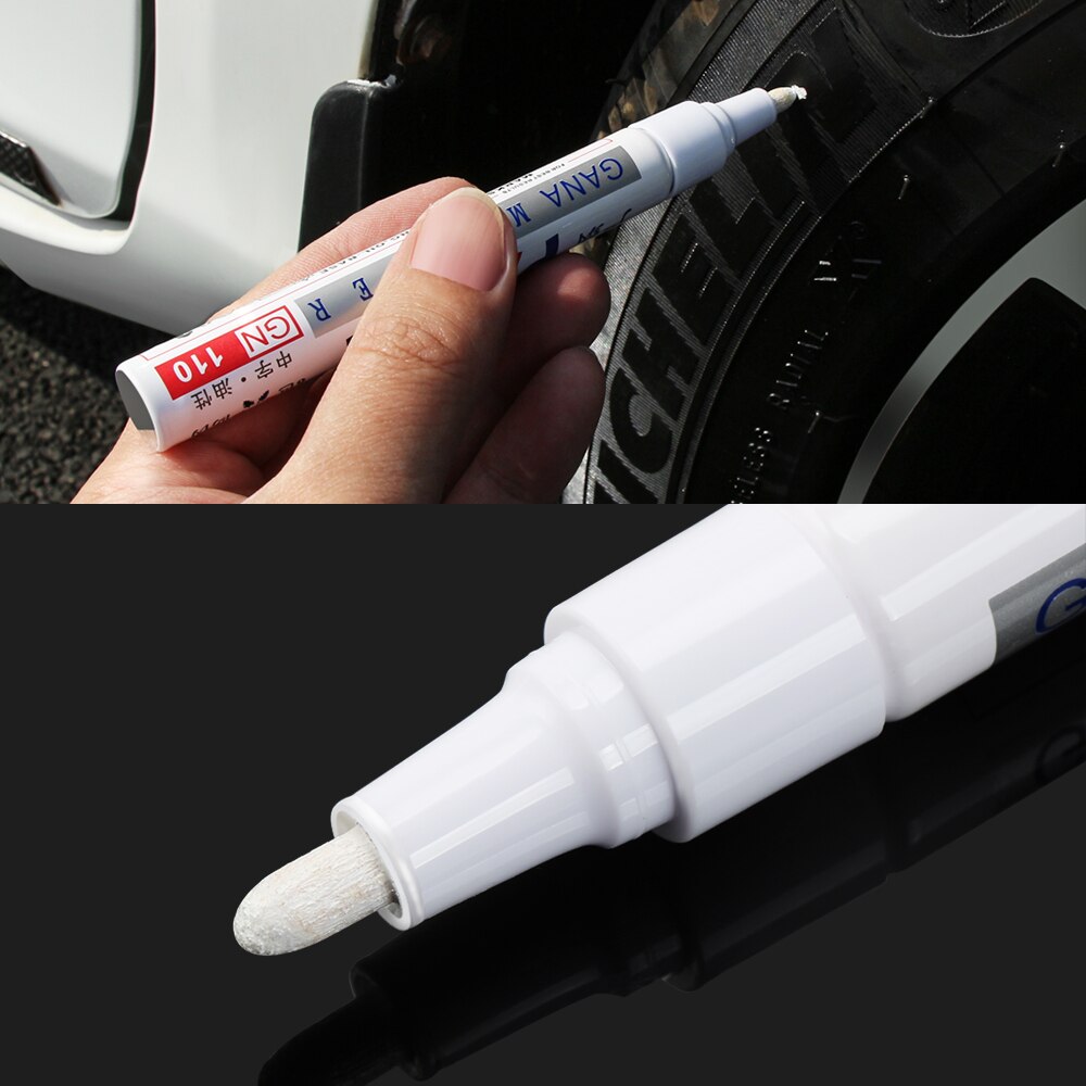 1 Piece Car Paint Pen Waterproof Car Wheel Tire Oily Painting Mark Pen Auto Rubber Tyre Tread CD Metal Permanent Paint Marker