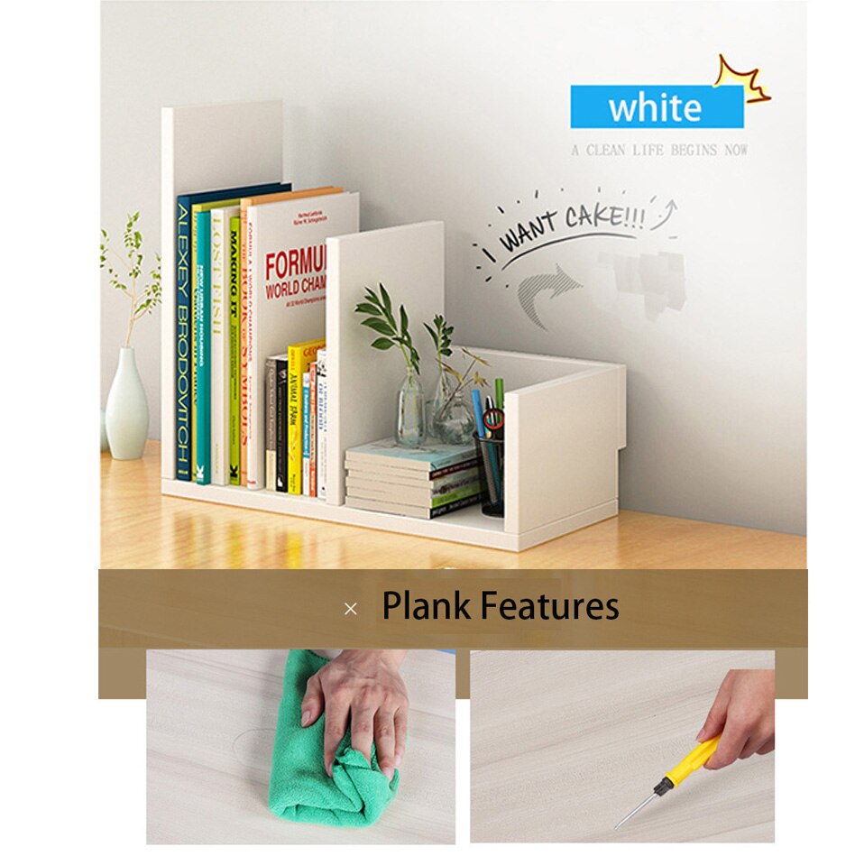 Desk Storage Organizer Desktop, Bookshelf Display Shelf Counter Desk Shelf, Office Storage Desk Organizer Rack