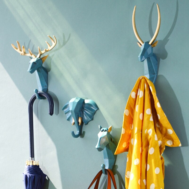 1pc Resin Deer Elephant Unicorn Nordic Hook – Vicedeal