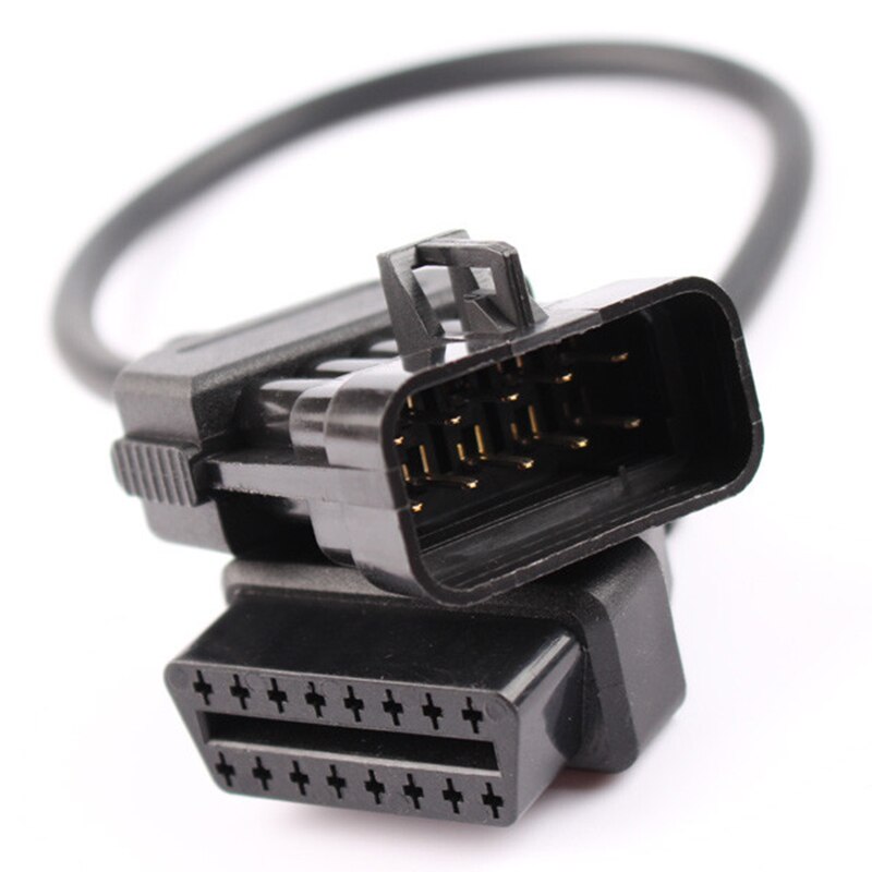 10Stift OBD OBD2 Stecker Kabel Funktioniert Für Vauxhall / Opel OPCOM diagnostizieren Adapter Opel 10 Stift zu OBDII 16 Stift freies