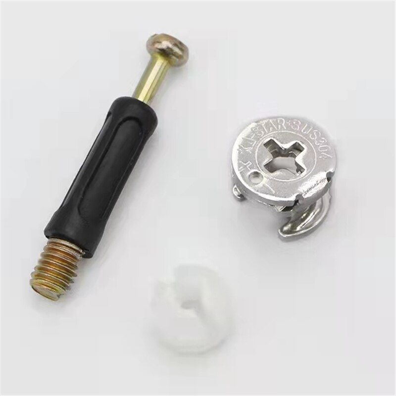 3 en 1 40mm goujon gabarit vis connecteur Kit meubles matériel de connexion excentrique écrou de roue came écrou de blocage accessoires de travail du bois: rod length 40mm