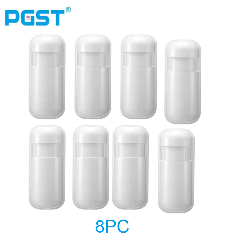 PGST-92R draadloze bewegingssensor voor thuis, 433 MHz miniatuur infrarood PIR-detector, onafhankelijk alarm, 433 MHz, geschikt voor GP-103 107: green