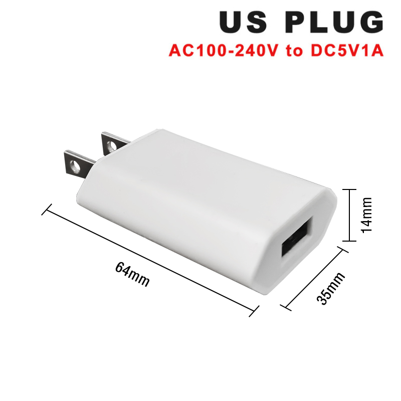 Mini luz LED nocturna portátil de 5V CC, 10LED, 24LED, lámpara de mesa de lectura USB, poste de extensión flexible, adaptador de enchufe estadounidense, luces de libro: Morado