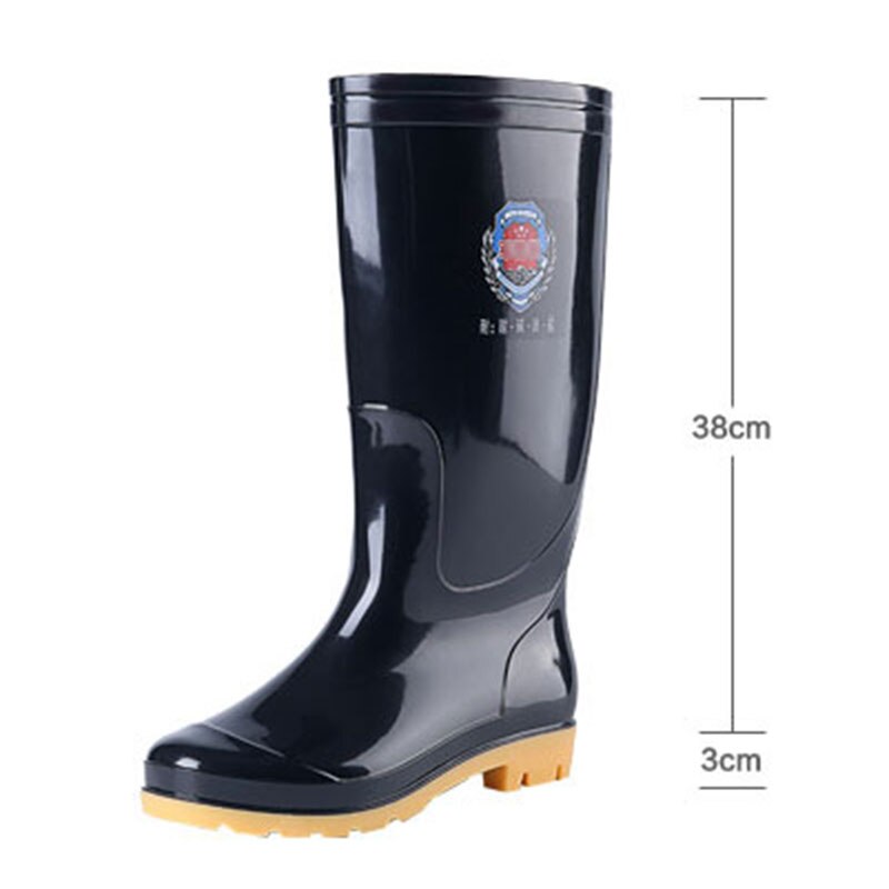 Bottes de pluie unisexes pour adultes, chaussures à Tube Long étanche pour la pluie, la boue, le travail, le jardinage, les accessoires de parapluie d'extérieur, directe