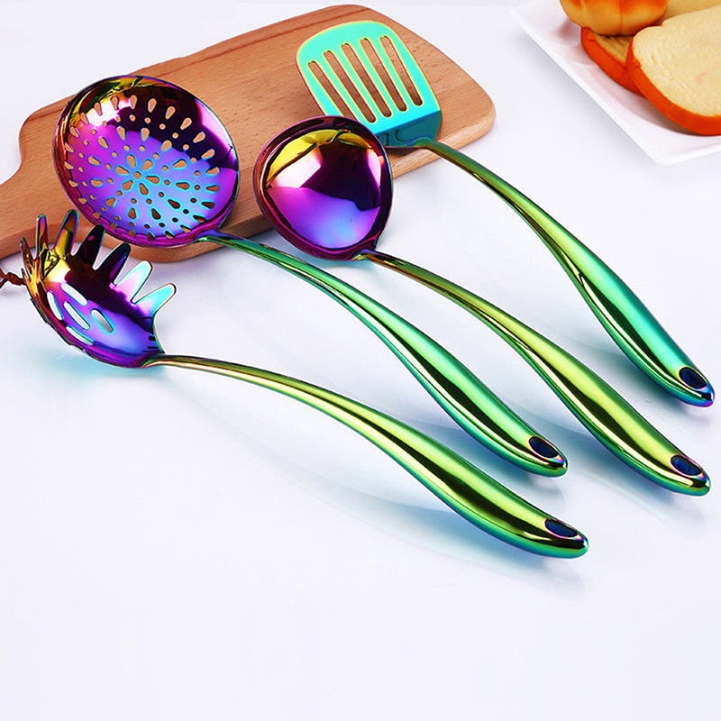 Kitchen Tool Cooking Tool Set Christmas Kitchen Utensils Restaurant Cookware Kitchenware Set Soup Ladle Colander Spoon