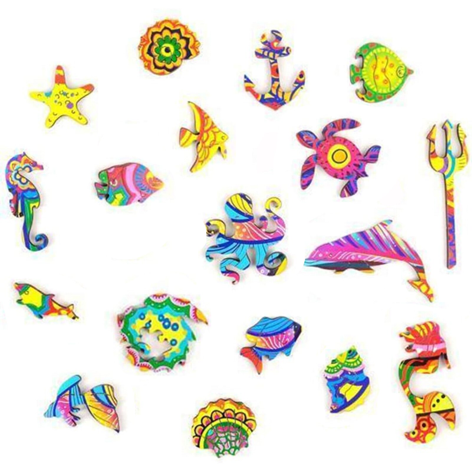 Unieke Houten Puzzels Mysterieuze Vis Puzzel Cadeau Voor Volwassenen Kids Educatieve Puzzel Fabulous Interactieve Spelletjes Speelgoed