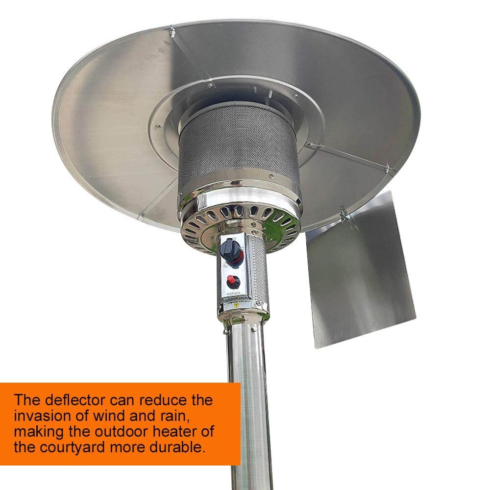 3pcs Heat Focusing Reflector Round Natural Gas Propane Patio Heaters Table Large Outdoor Gas Heater Stove Patio Heater Cover