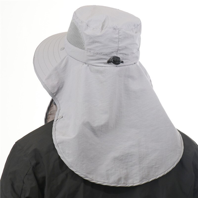 CAMOLAND Women Men Waterproof Bucket Hats With Neck Flap Summer UV Protection Sun Hat Male Breathable Fishing Hiking Caps