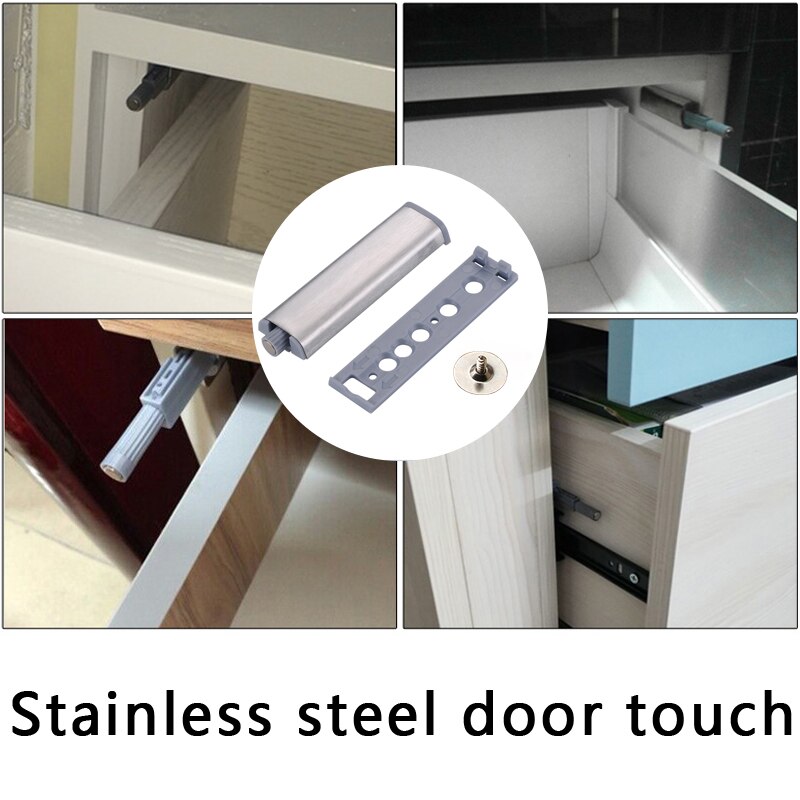 Myhomera 10 stks/sets Kast Deurstopper Buffer Vangt Rvs Push to Open Touch Demper Bumper Magnetische Rustig Dichter