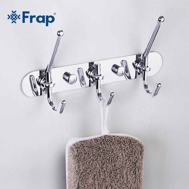 Frap zinklegering verchroomd Kleding Haak Vaste Badkamer Handdoek Hanger F201-3
