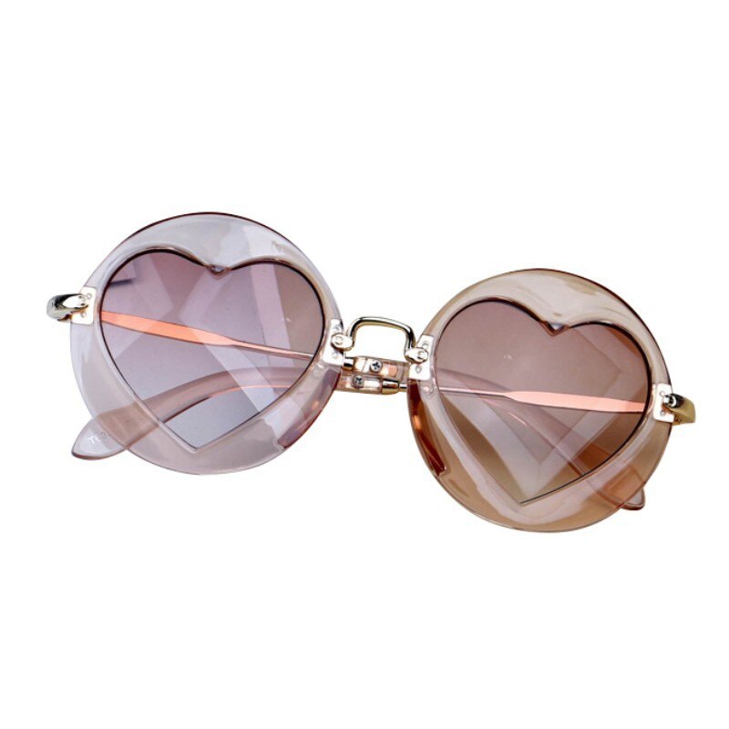 freundlicher Spielzeug Baby mädchen sonnenbrille für freundlicher herz schwarz rosa herz sonnenbrille für freundlicher: E