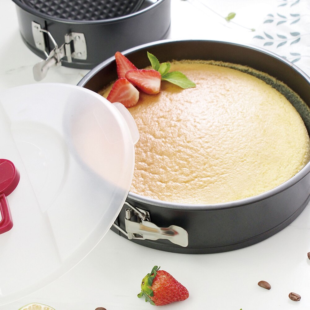 10 Inch Lente Vorm Antikleeflaag Cake Tin Mold Bakken Pan Tray Met Deksel Bakvormen Nieuwkomers