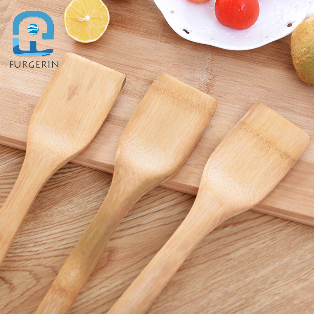 FURGERIN Bamboo Turner Kitchen Tool for Cooking Utensils turner wood spatula for non-stick pan restaurant/kitchen accessories