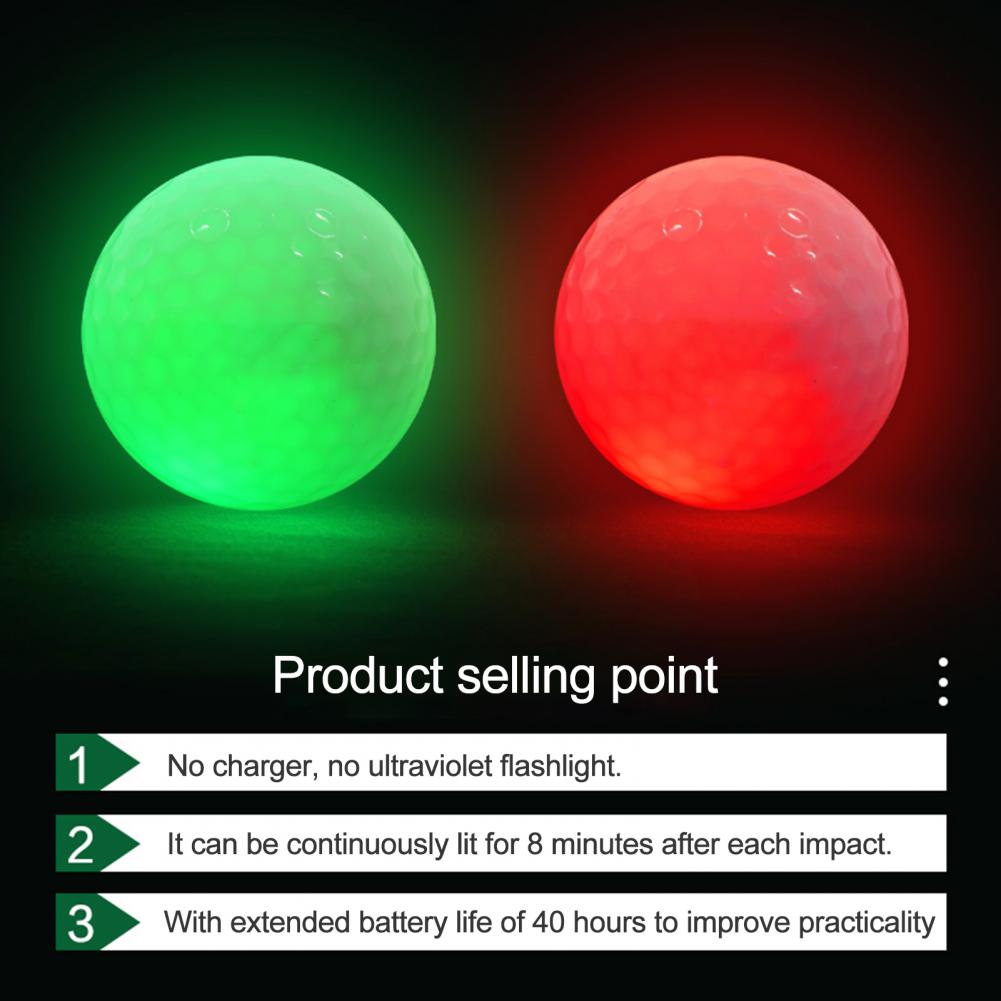 7 Stks/partij Night Golfballen Luminous Light Up G... Grandado