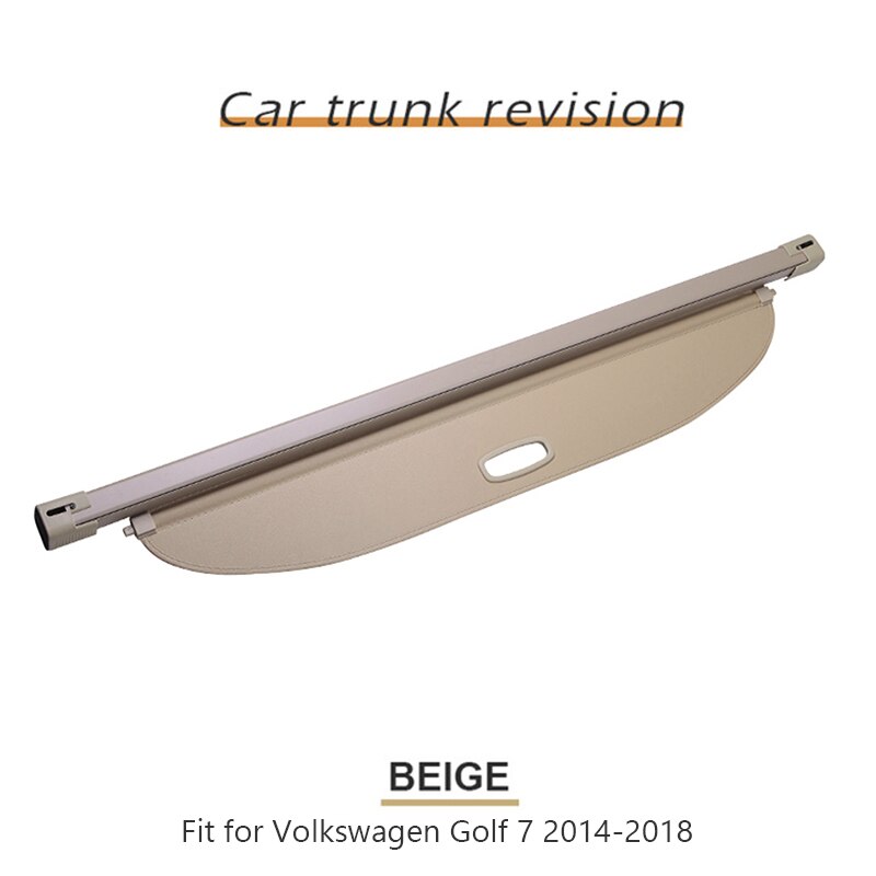 1einstellen Schwarz Stamm Paket Regal Abdeckung für Volkswagen VW Golf 7 MK7 Versenkbare Hinten Gestelle Abstandshalter vorhang Auto Zubehör: Beige