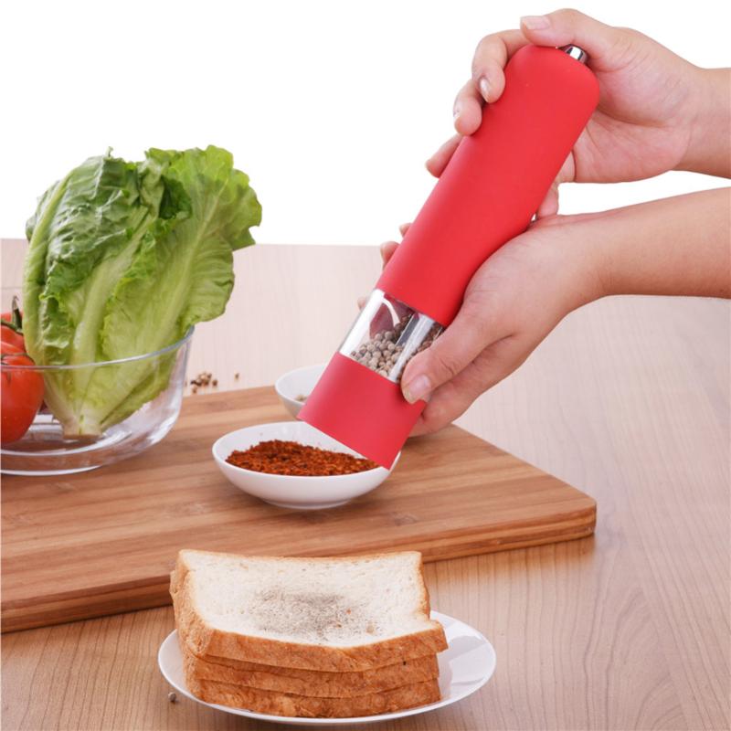Elektrisk pepperkvern elektrisk salt pepperkvern kvern krydder kjøkkenverktøy maling til matlaging