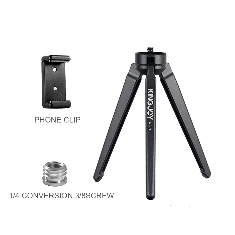 Mini Statief Voor Telefoon Camera Aluminium Stand Voor Telefoon Statief Voor Mobiele Stabilizer Houder Flexibele Profesional Tripode Stand: KT-30 Package 1