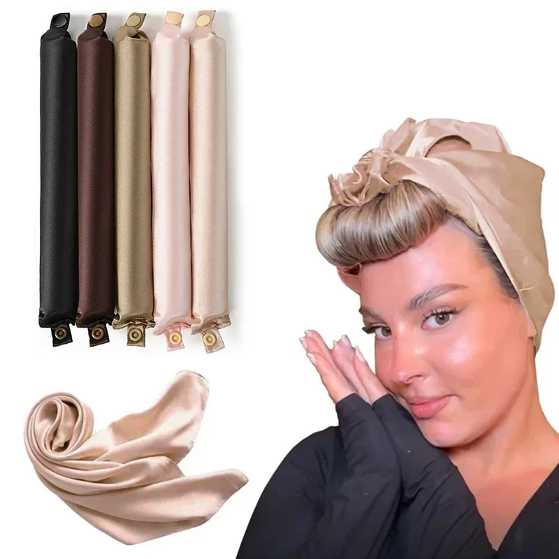 Heatless Haar Krultang Curling Rod Hoofdband Geen Warmte Haarrollers Satijn Luie Krullen Zachte Krulspelden Slapen Flexi Staven Styling Tools