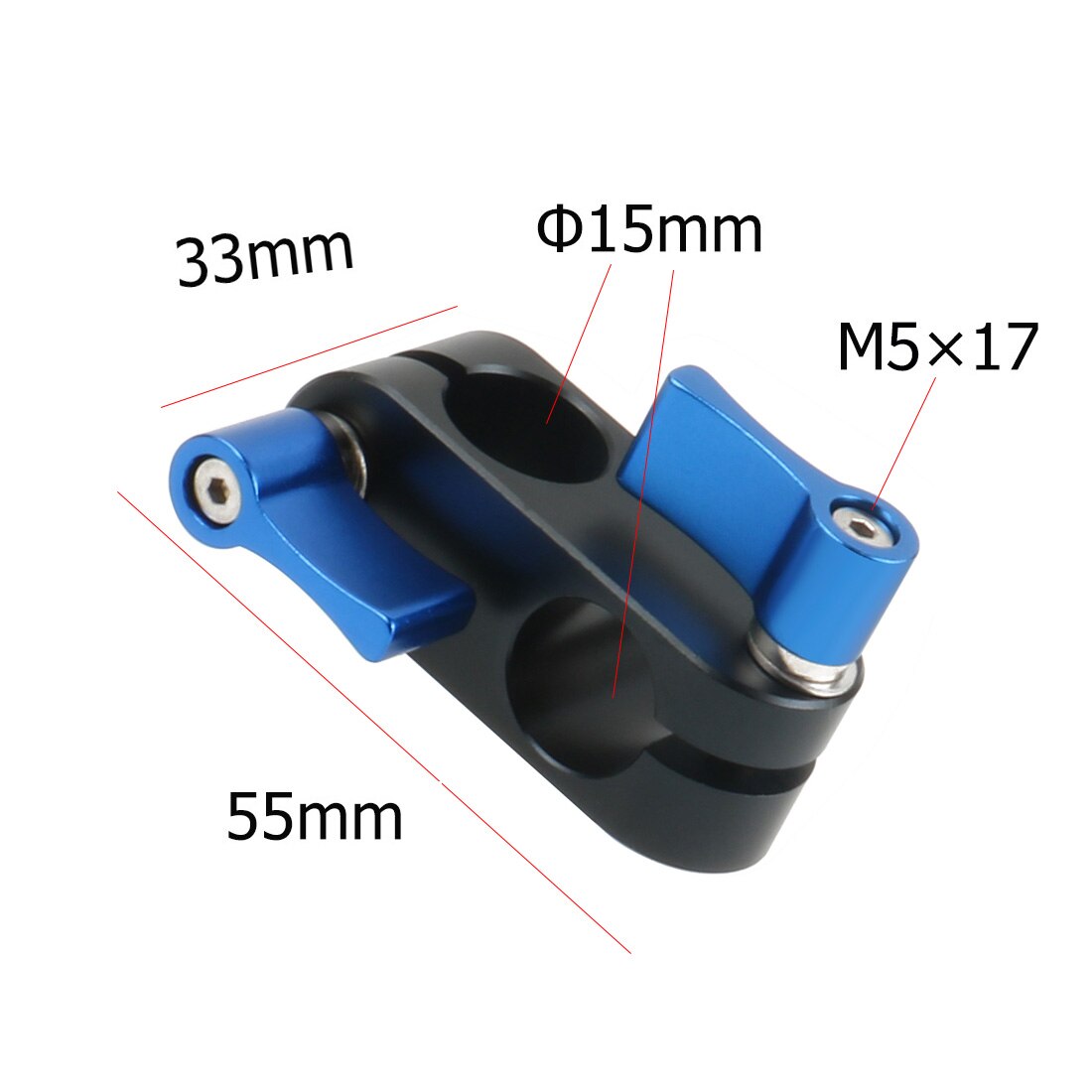 90 graden Haakse 15mm Rod Rig Klem Adapter voor 5D2 5D3 A7sGH4 DSLR Camera Fotografie Systeem Fotostudio handgreep Monitor