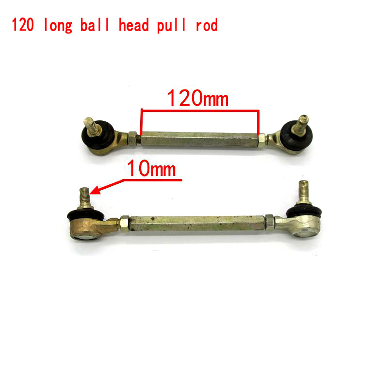 Tige de fixation pour arbre de direction M10 | 100MM-190MM, Joint de rotule pour 4 roues, accessoires de modification pour kart ATV Quad 50cc-250cc: 120MM