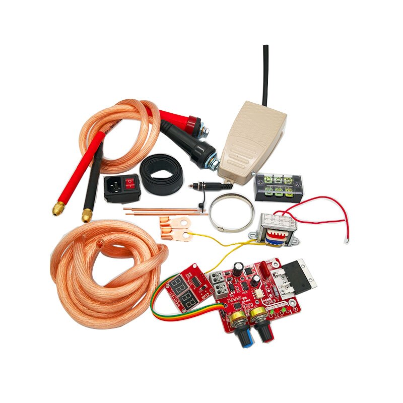 Spot welding machine DIY kit 18650 lithium battery spot welding machine assembly kit without main transformer: D01 100A board kit