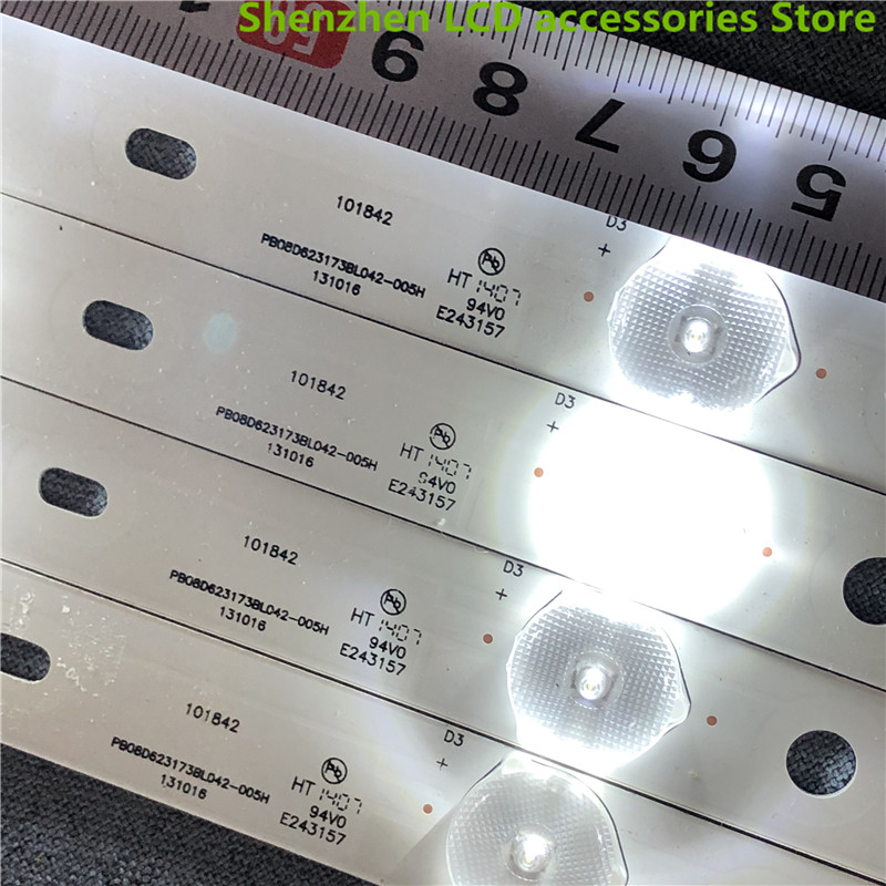 5 stück/lot für 32 -zoll-lcd-tv-hintergrundbeleuchtung (zdjk -315 d 08-zc14f-04 8 led 6v 590mm aluminium).