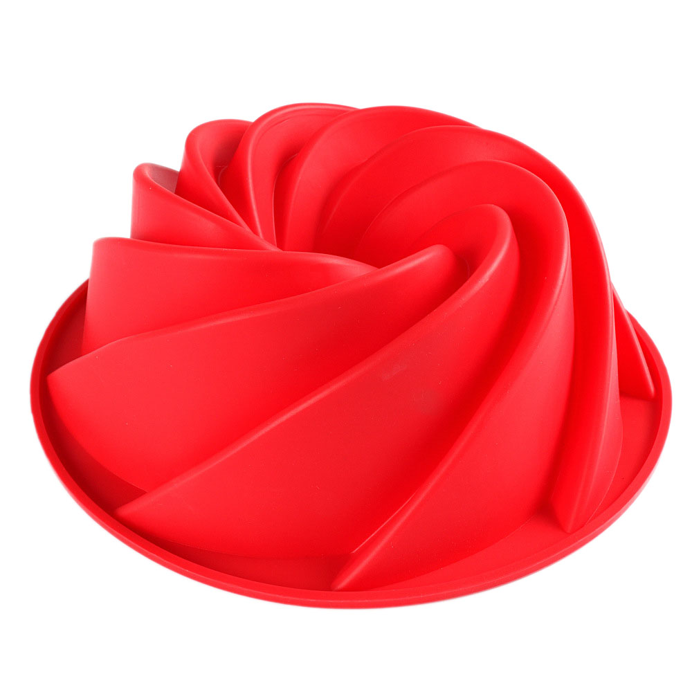 Stor Spiralform Silikon - 25cm Brödform Bakform Bakverktyg Cyklon Form