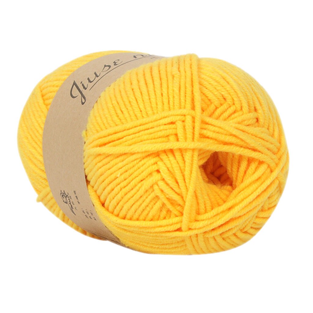 Fil de laine 5 brins de lait et de coton colorés | Bricolage, laine, coton doux, doux, écharpe Crochet épaisse poupée bébé: F