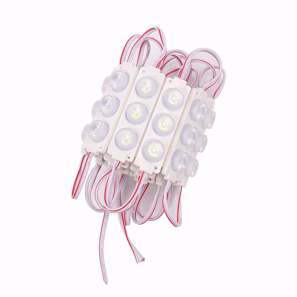 20 stk superbright smd 5630 3 ledet modulbelysning  dc12v ip65 vanntett rød blå grønn rosa gul hvit ledet moduler