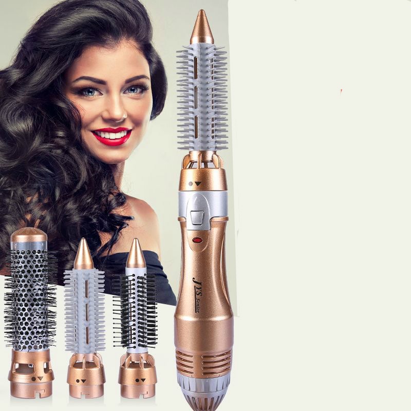 O transporte da gota 3 em 1 pente de ar quente secador de cabelo escova multi-funcional íon negativo modelador de cabelo alisador escova quente cabelo styler