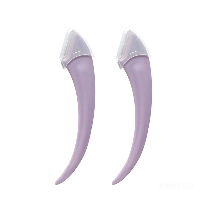 Maquinilla de afeitar para cejas, tijeras recortadoras de cejas, productos de belleza para mujeres, tijeras para cejas con peine, herramientas de maquillaje de belleza de acero inoxidable: Latón cepillado